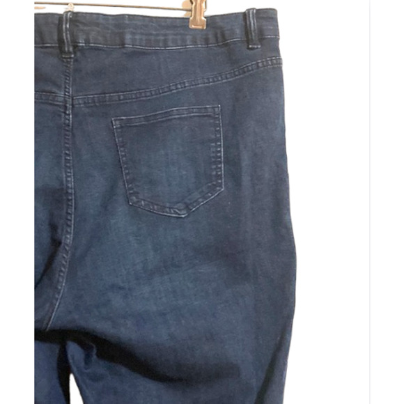Simply Emma DARK WASH Skinny Jeans - Button High Waisted Denim Jeans - Size 20W - Picture 5 of 5